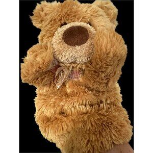 Gund Plush Soft Tan Bear 12” Hand Puppet “Argus” 60158 Vintage